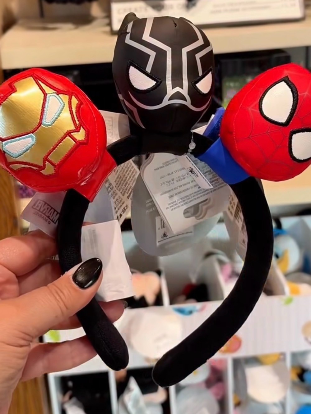 Disney Parks Marvel Create Your Own Headband Spiderman, Iron Man, Black Panther